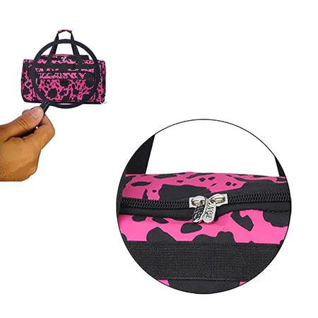 Neon Cow Hot Pink NGIL Canvas 20 Duffle Bag