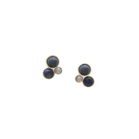 Ora Earrings, Blue