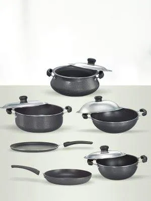 Prestige Omega Select Plus Non-Stick KIB Set, 6-Pieces, Gas-stove compatible only