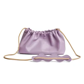 Project Dyad || Lilac Rope Strap Magnet Button Closes Wave Bag