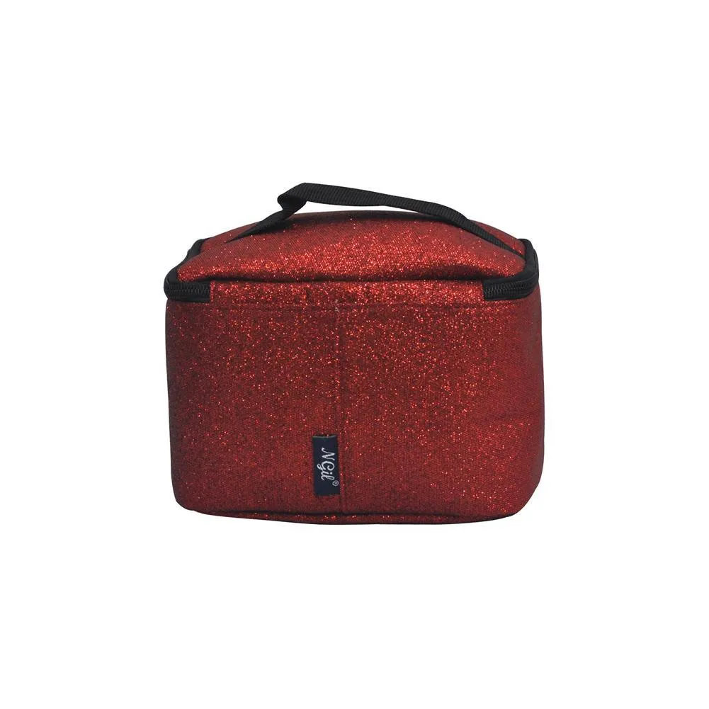 Sparkling Red Glitter NGIL Cosmetic Case