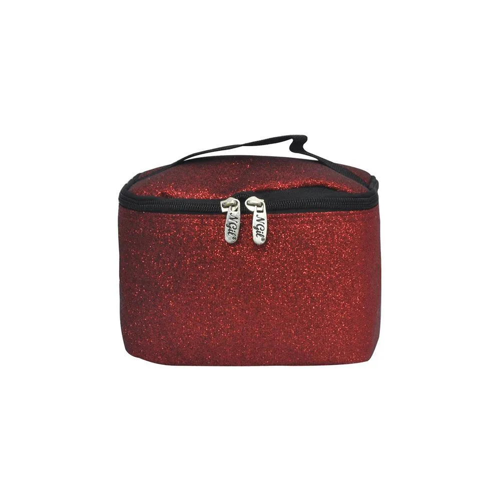 Sparkling Red Glitter NGIL Cosmetic Case