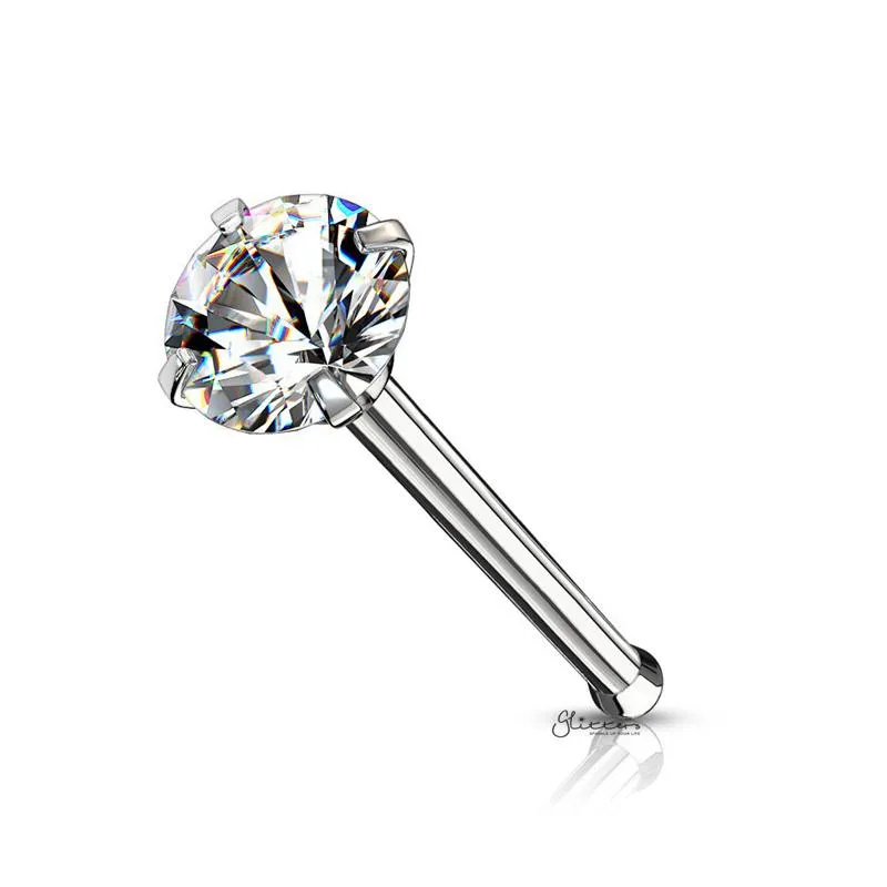 Round C.Z Nose Pin Stud