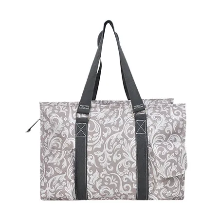 SALE! Floral Vines NGIL Zippered Caddy Organizer Tote Bag