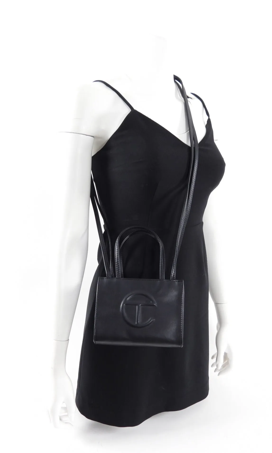 Telfar Mini Black Two-Way Bag