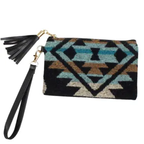 Trendy Western Print Wristlet Pouch Bag