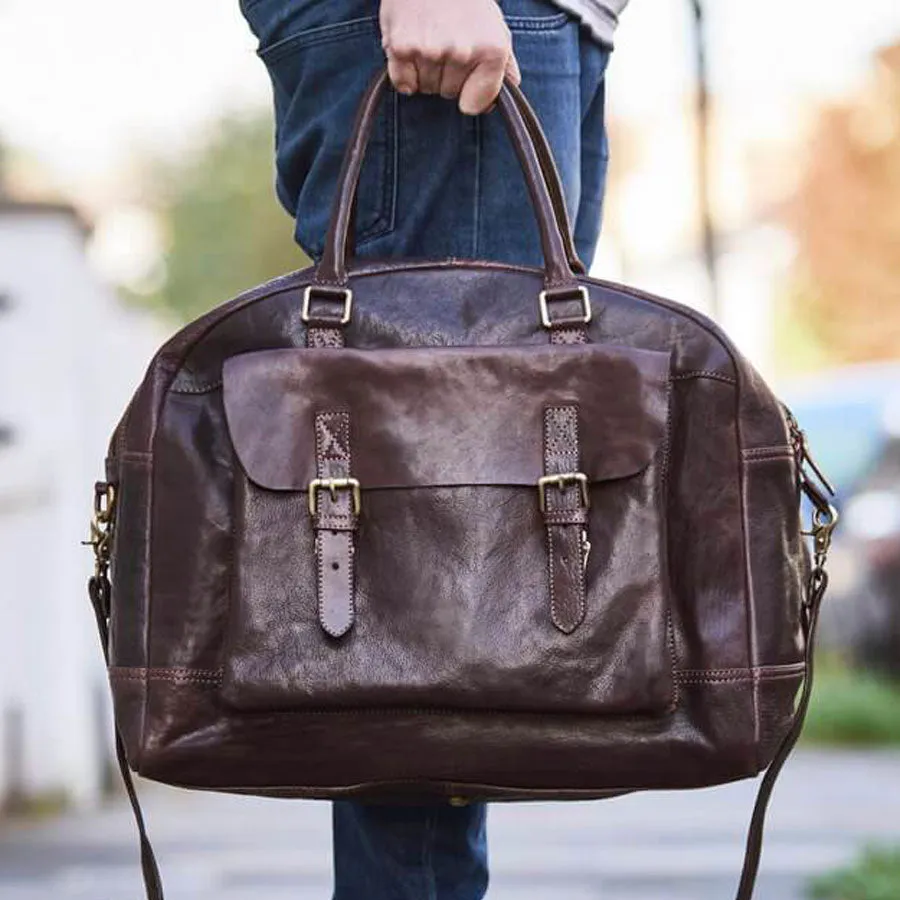 Wandering Soul Leather Travel Bag