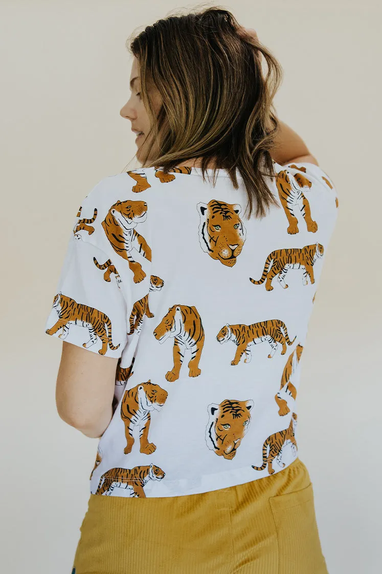 Wandering Tiger Crop Tee