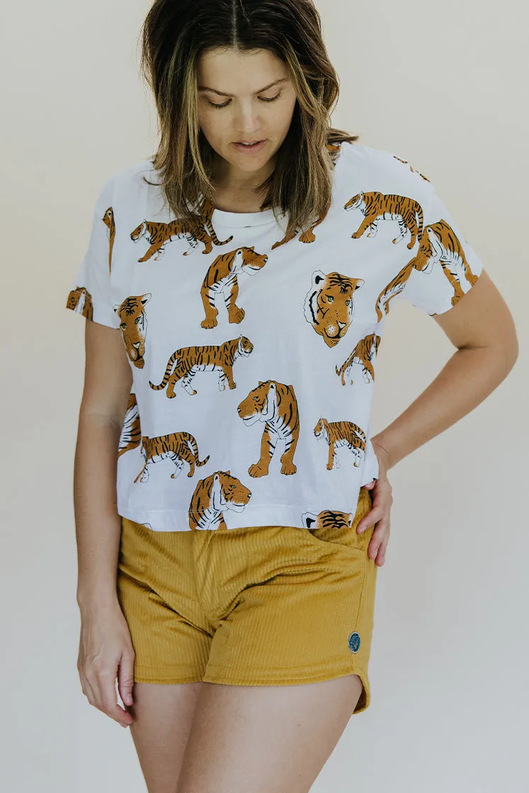 Wandering Tiger Crop Tee