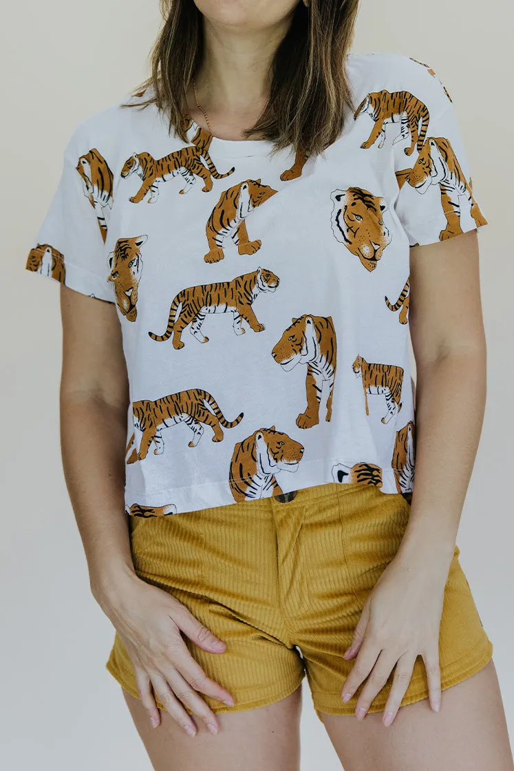 Wandering Tiger Crop Tee