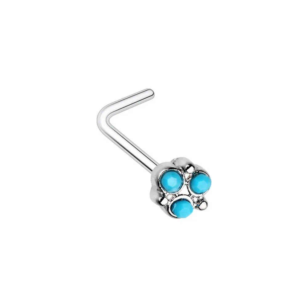 WILDKLASS Crop Circles L-Shape Nose Ring