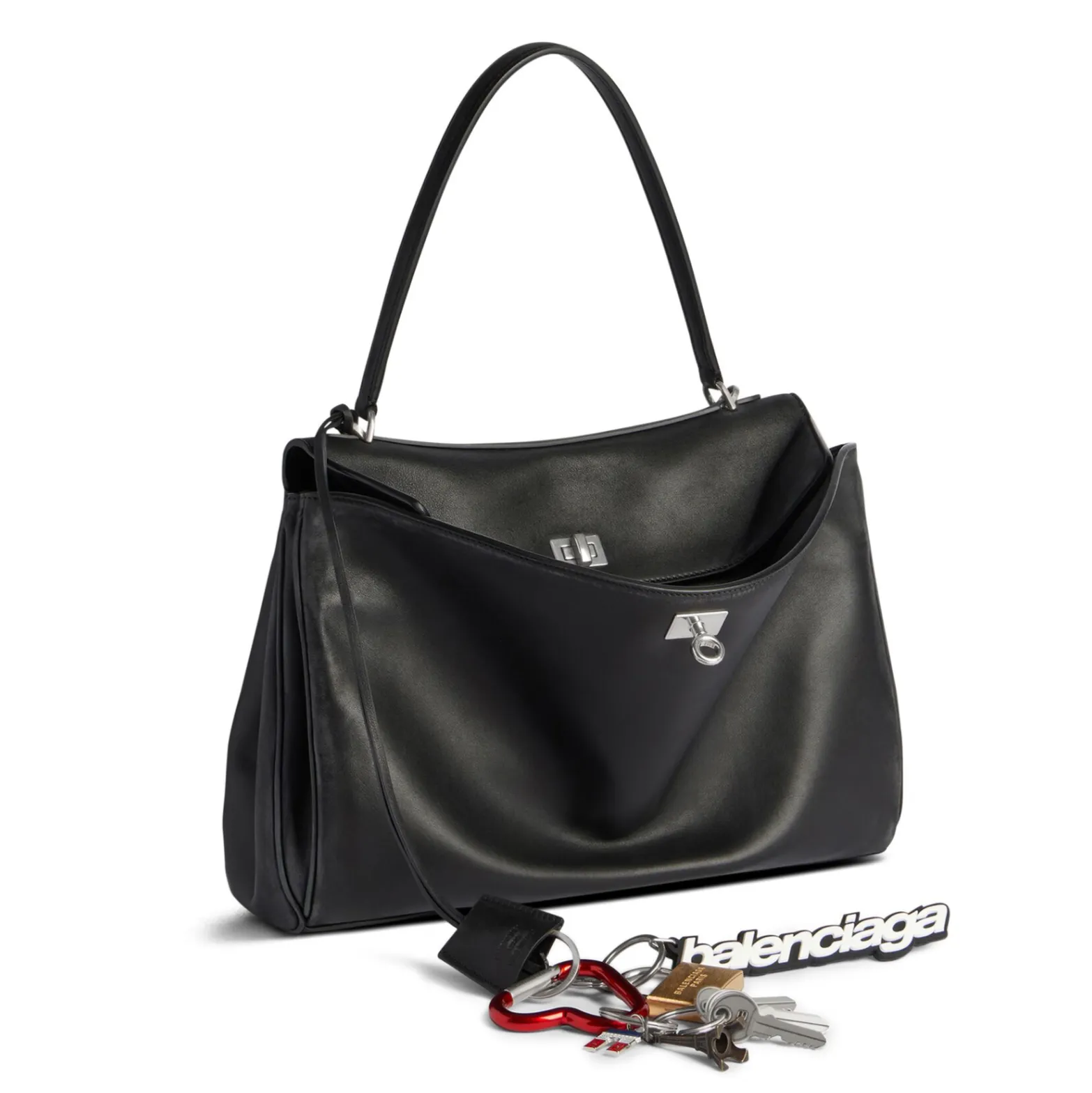 WOMEN'S MEDIUM HANDBAG USED EFFECT - BLACK